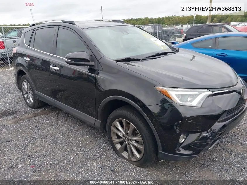 2017 Toyota Rav4 Limited/Platinum VIN: 2T3YFREV2HW368813 Lot: 40466541