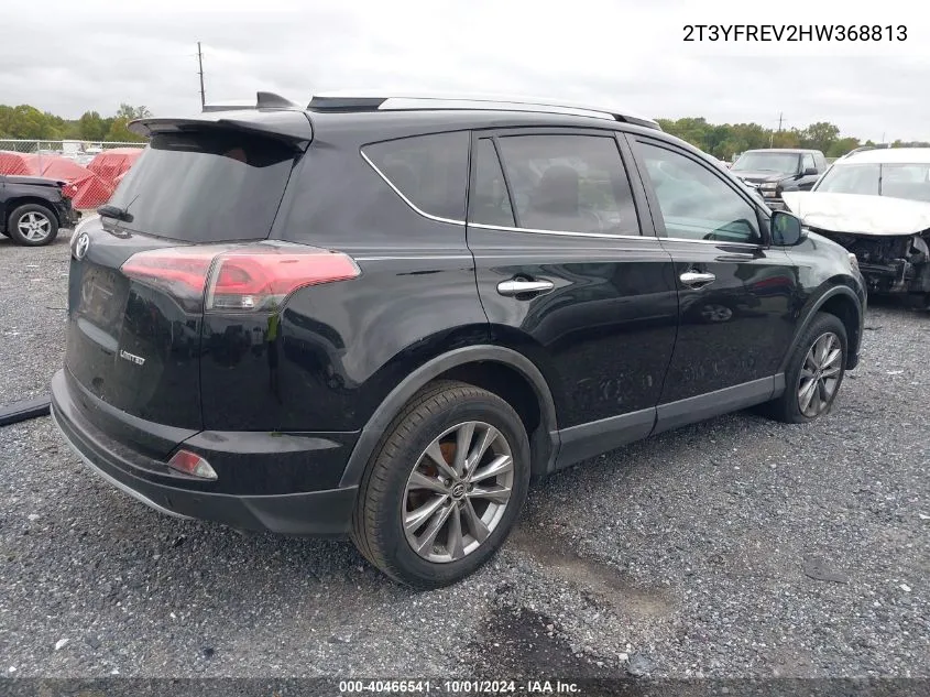 2017 Toyota Rav4 Limited/Platinum VIN: 2T3YFREV2HW368813 Lot: 40466541