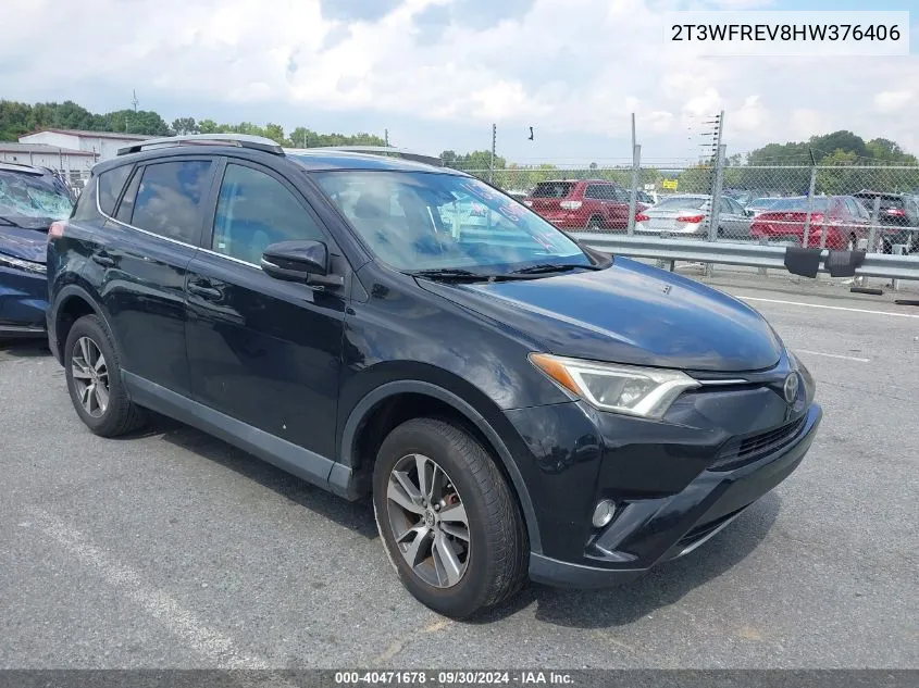 2017 Toyota Rav4 Xle VIN: 2T3WFREV8HW376406 Lot: 40471678