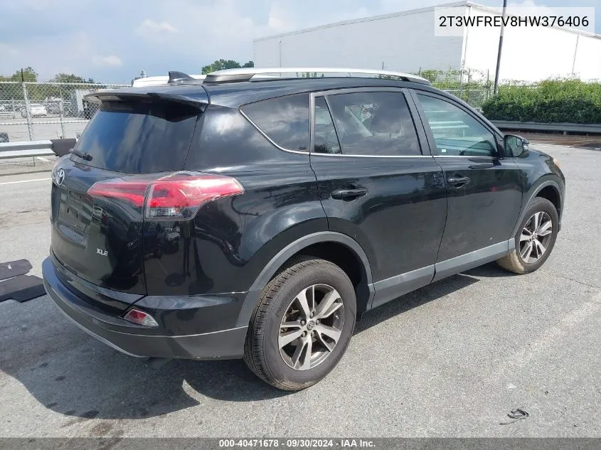 2017 Toyota Rav4 Xle VIN: 2T3WFREV8HW376406 Lot: 40471678