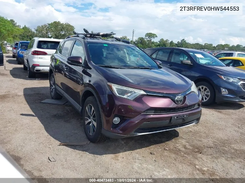 2017 Toyota Rav4 Xle VIN: 2T3RFREV0HW544553 Lot: 40473483