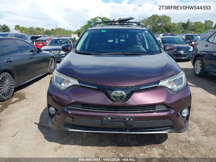 2017 Toyota Rav4 Xle VIN: 2T3RFREV0HW544553 Lot: 40473483