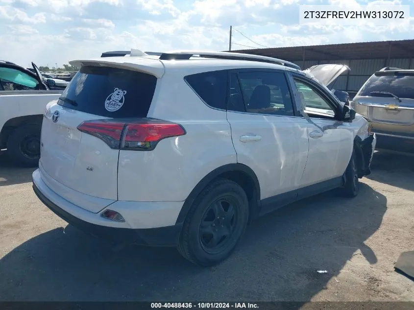 2T3ZFREV2HW313072 2017 Toyota Rav4 Le