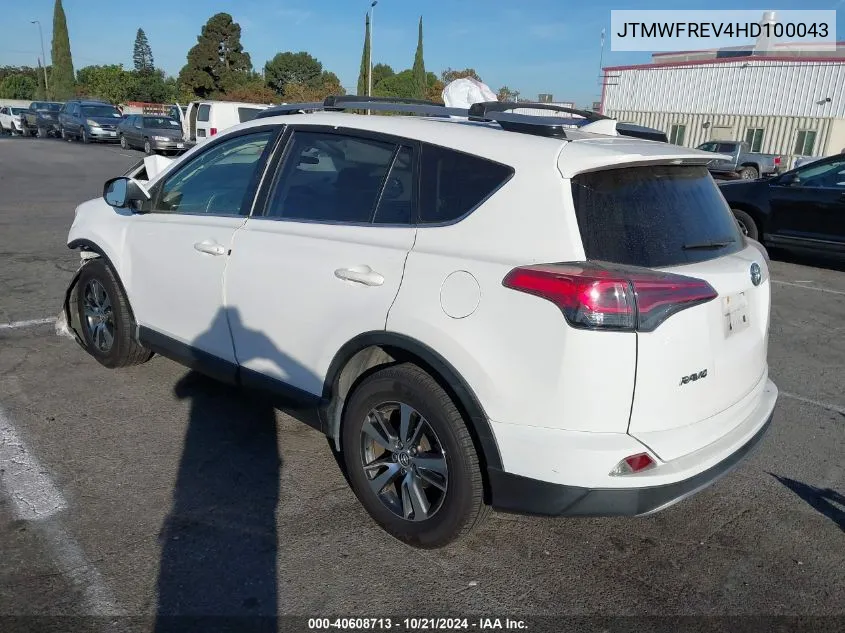 2017 Toyota Rav4 Xle VIN: JTMWFREV4HD100043 Lot: 40608713