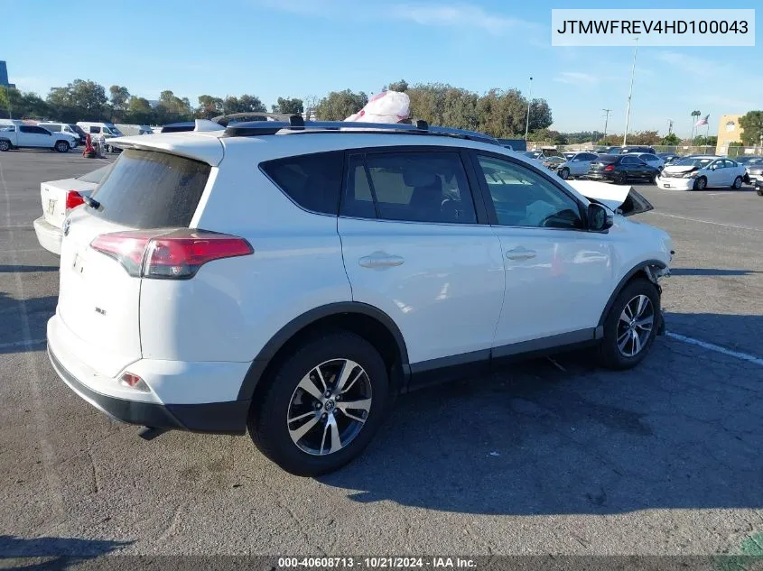 2017 Toyota Rav4 Xle VIN: JTMWFREV4HD100043 Lot: 40608713