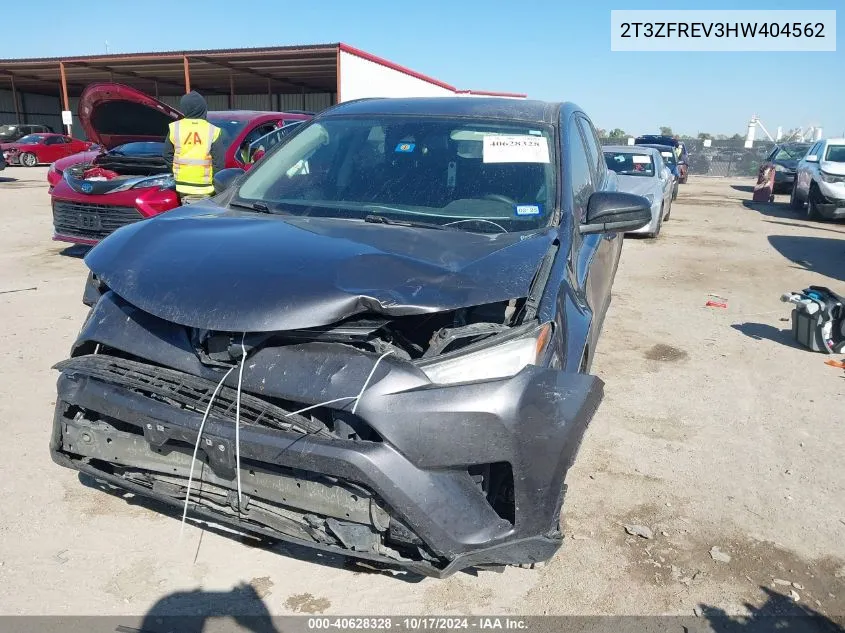 2017 Toyota Rav4 Le VIN: 2T3ZFREV3HW404562 Lot: 40628328