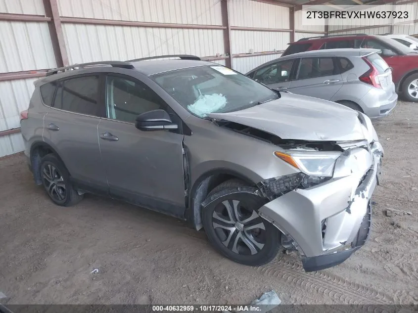 2017 Toyota Rav4 Le VIN: 2T3BFREVXHW637923 Lot: 40632959