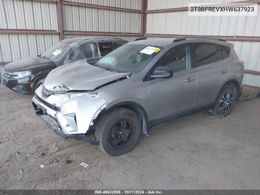 2017 Toyota Rav4 Le VIN: 2T3BFREVXHW637923 Lot: 40632959