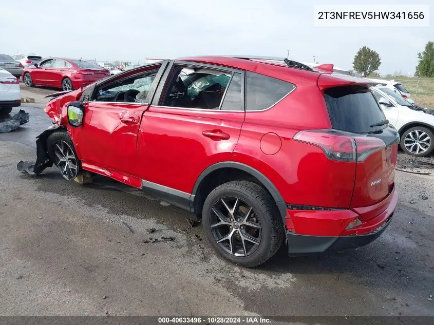 2017 Toyota Rav4 Se VIN: 2T3NFREV5HW341656 Lot: 40633496