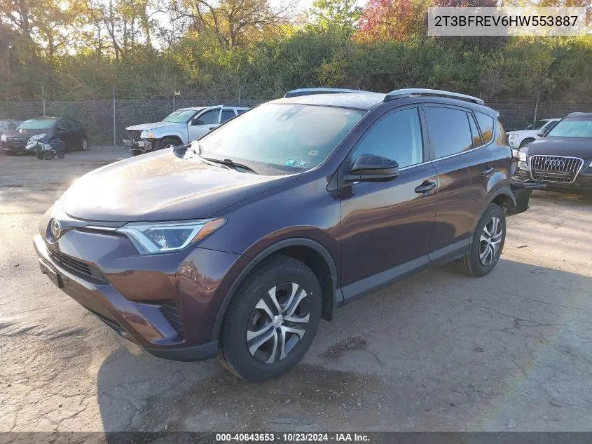 2T3BFREV6HW553887 2017 Toyota Rav4 Le