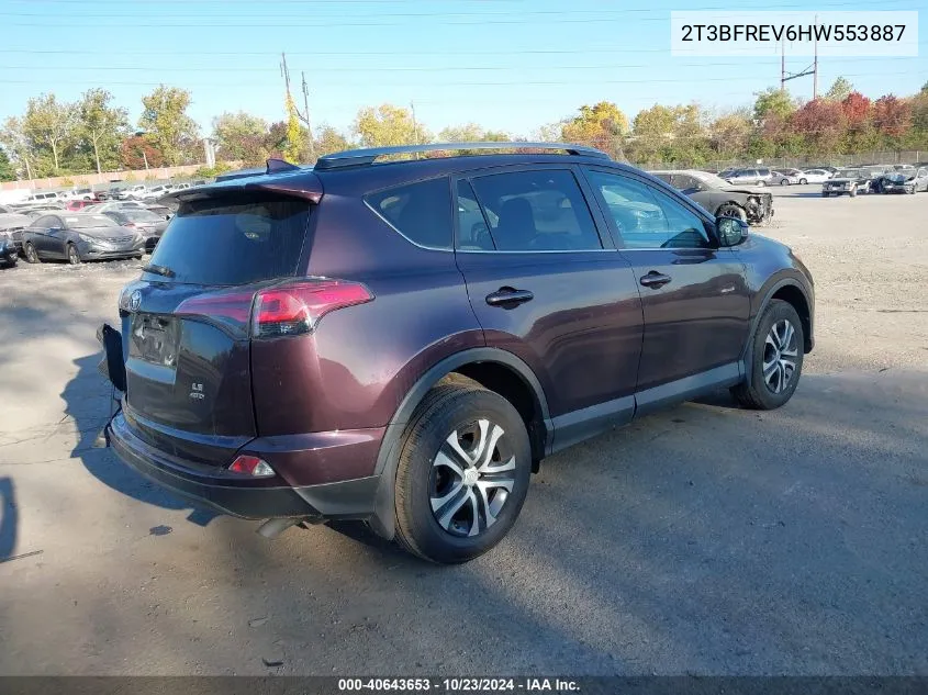 2T3BFREV6HW553887 2017 Toyota Rav4 Le