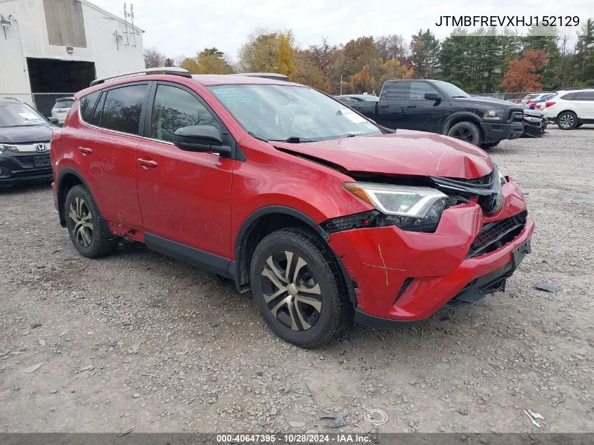 2017 Toyota Rav4 Le VIN: JTMBFREVXHJ152129 Lot: 40647395