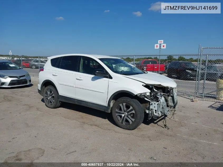 2017 Toyota Rav4 Le VIN: JTMZFREV9HJ141699 Lot: 40657837