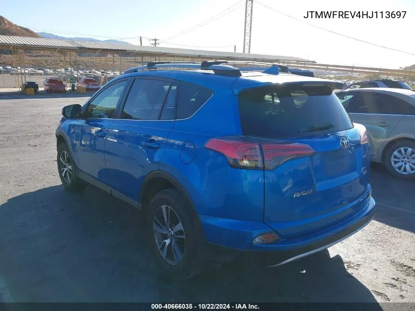 2017 Toyota Rav4 Xle VIN: JTMWFREV4HJ113697 Lot: 40666035