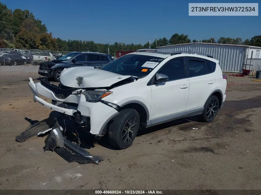 2017 Toyota Rav4 Se VIN: 2T3NFREV3HW372534 Lot: 40668024