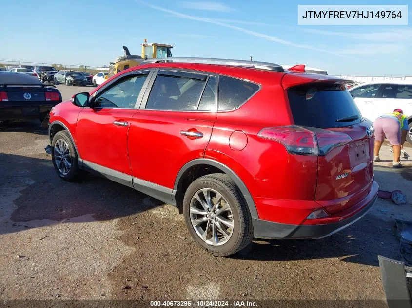 JTMYFREV7HJ149764 2017 Toyota Rav4 Limited/Platinum