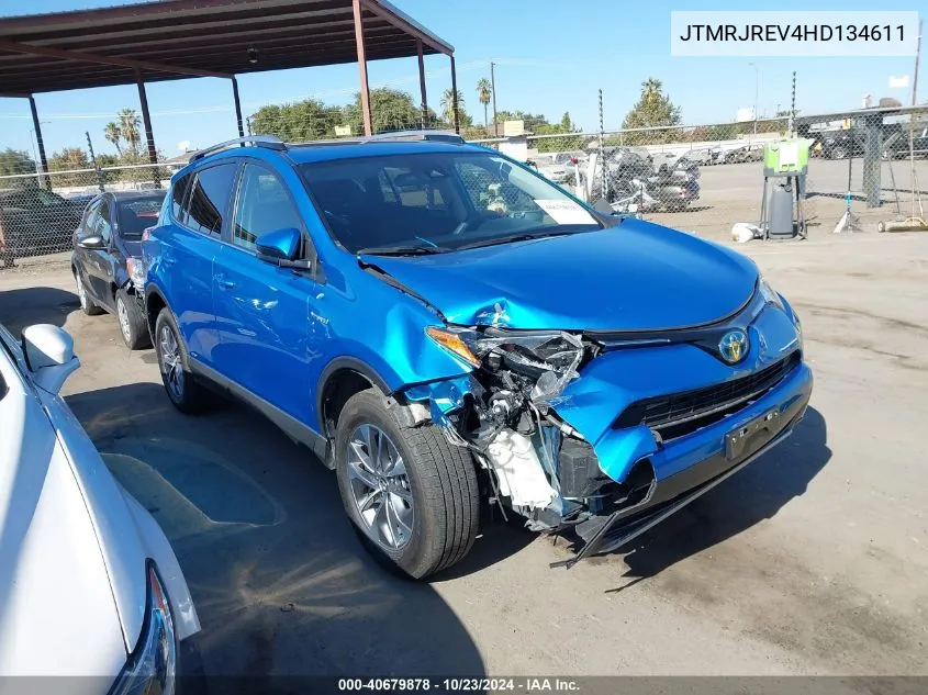 2017 Toyota Rav4 Hybrid Xle VIN: JTMRJREV4HD134611 Lot: 40679878