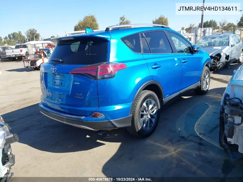 2017 Toyota Rav4 Hybrid Xle VIN: JTMRJREV4HD134611 Lot: 40679878