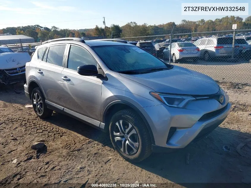 2017 Toyota Rav4 Le VIN: 2T3ZFREVXHW332548 Lot: 40692238