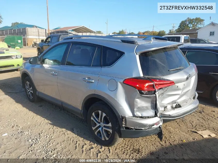 2T3ZFREVXHW332548 2017 Toyota Rav4 Le