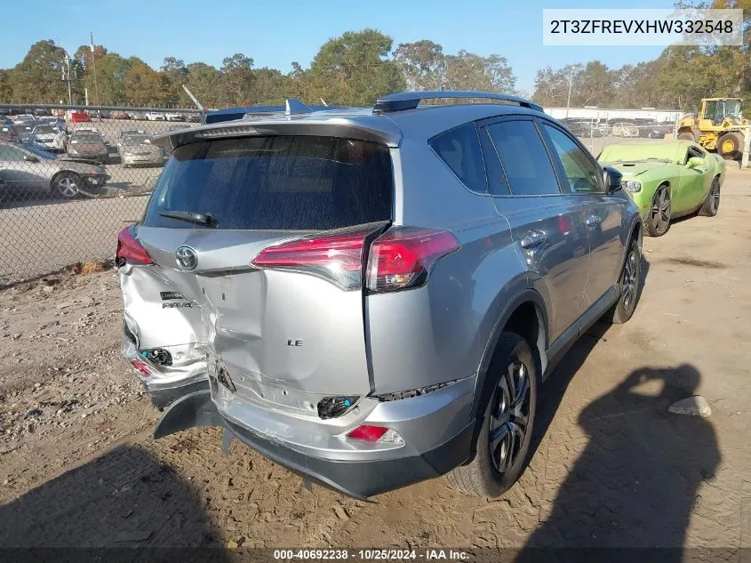 2017 Toyota Rav4 Le VIN: 2T3ZFREVXHW332548 Lot: 40692238