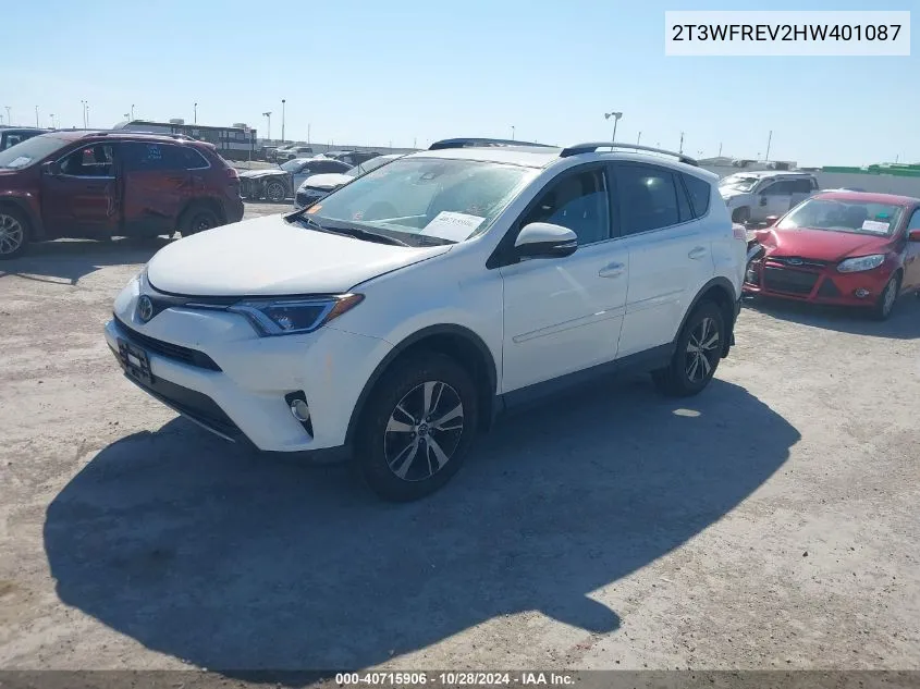 2T3WFREV2HW401087 2017 Toyota Rav4 Xle