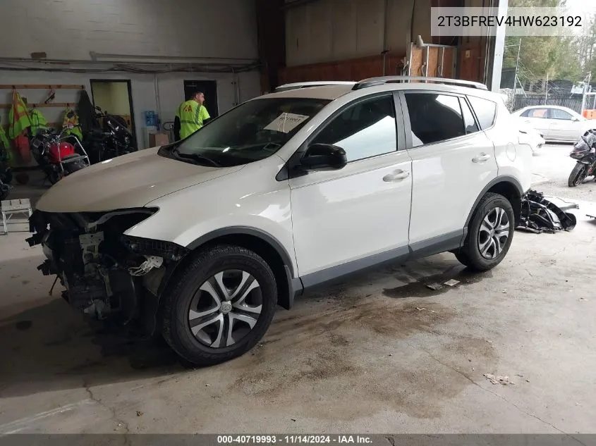 2017 Toyota Rav4 Le VIN: 2T3BFREV4HW623192 Lot: 40719993