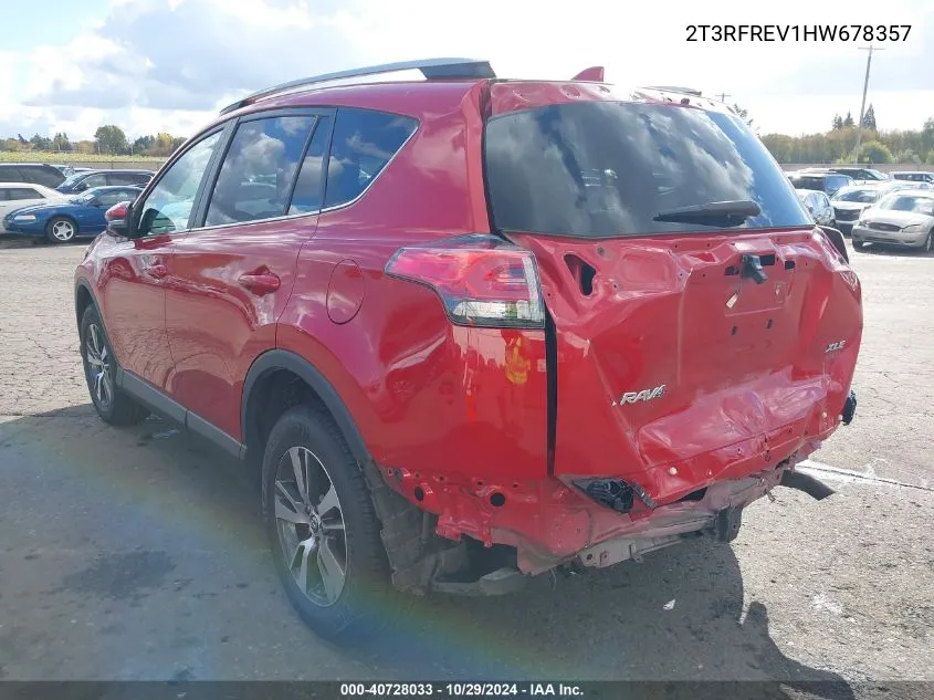 2T3RFREV1HW678357 2017 Toyota Rav4 Xle