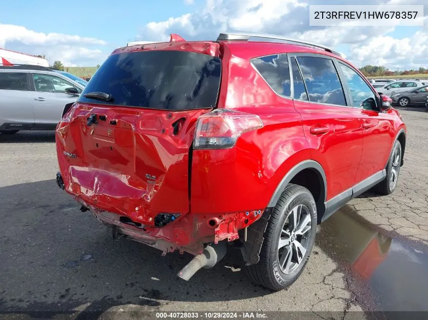 2T3RFREV1HW678357 2017 Toyota Rav4 Xle