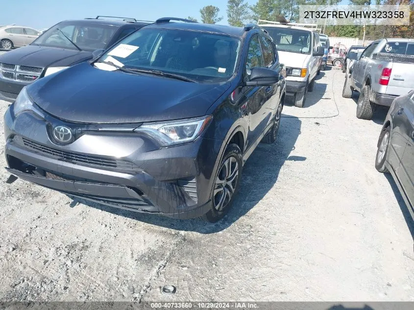 2017 Toyota Rav4 Le VIN: 2T3ZFREV4HW323358 Lot: 40733660