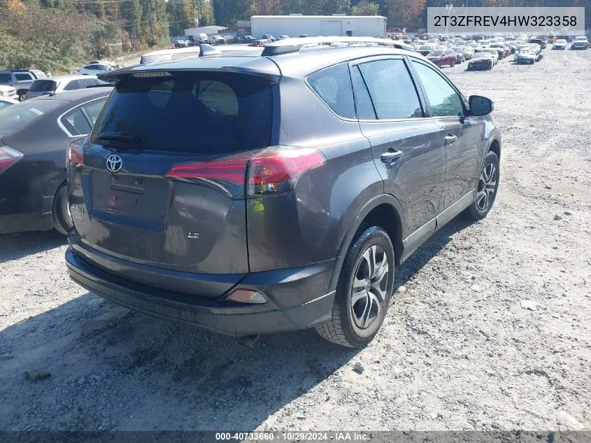 2T3ZFREV4HW323358 2017 Toyota Rav4 Le