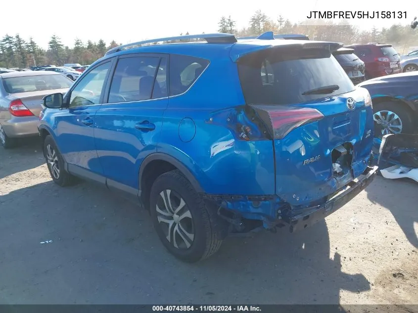 2017 Toyota Rav4 Le VIN: JTMBFREV5HJ158131 Lot: 40743854