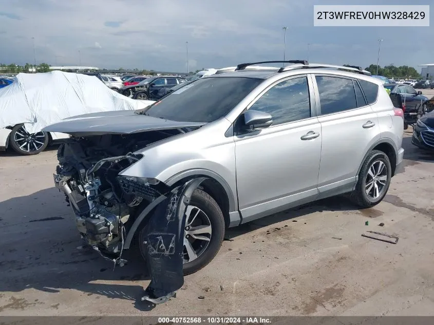 2017 Toyota Rav4 Xle VIN: 2T3WFREV0HW328429 Lot: 40752568