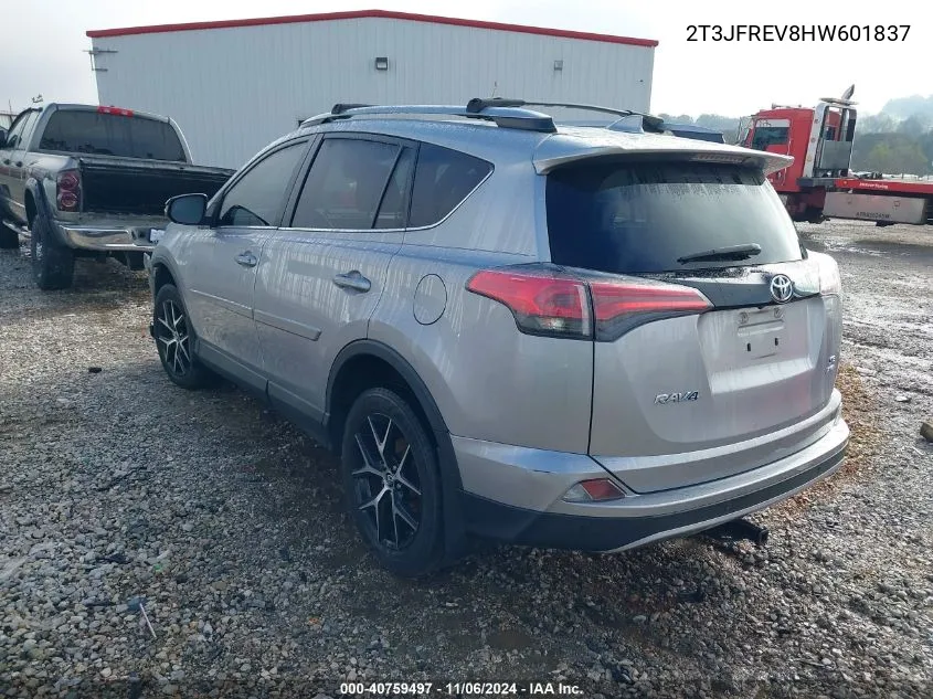 2017 Toyota Rav4 Se VIN: 2T3JFREV8HW601837 Lot: 40759497