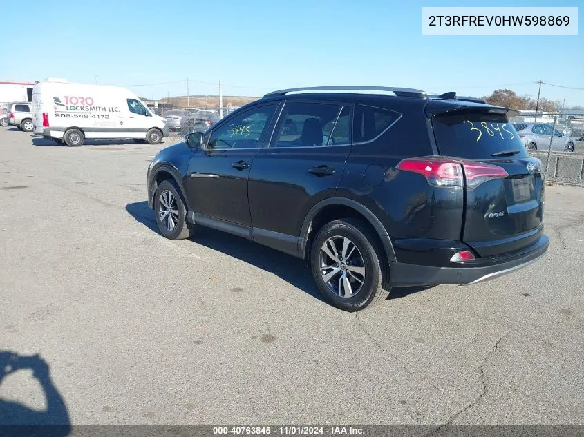 2T3RFREV0HW598869 2017 Toyota Rav4 Xle