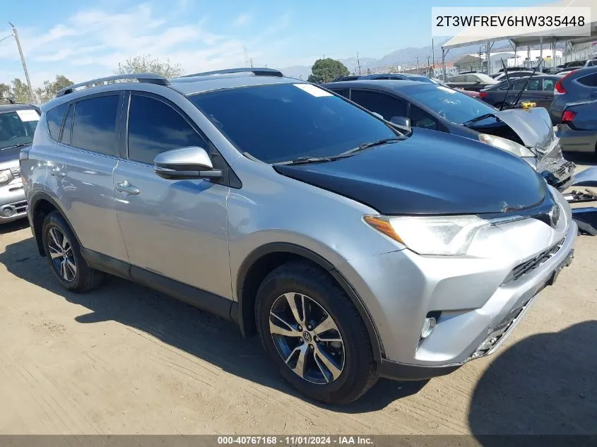 2T3WFREV6HW335448 2017 Toyota Rav4 Xle