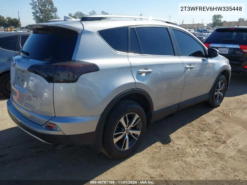 2T3WFREV6HW335448 2017 Toyota Rav4 Xle