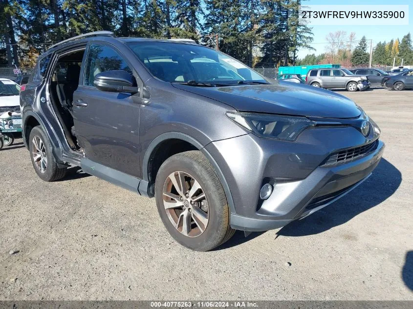 2017 Toyota Rav4 Xle VIN: 2T3WFREV9HW335900 Lot: 40775263