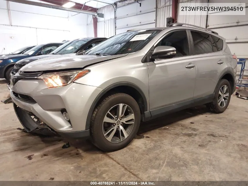 2T3WFREV5HW394510 2017 Toyota Rav4 Xle