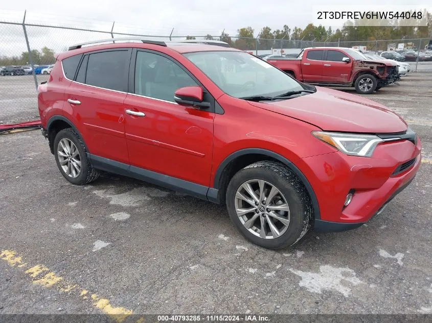 2017 Toyota Rav4 Limited VIN: 2T3DFREV6HW544048 Lot: 40793285