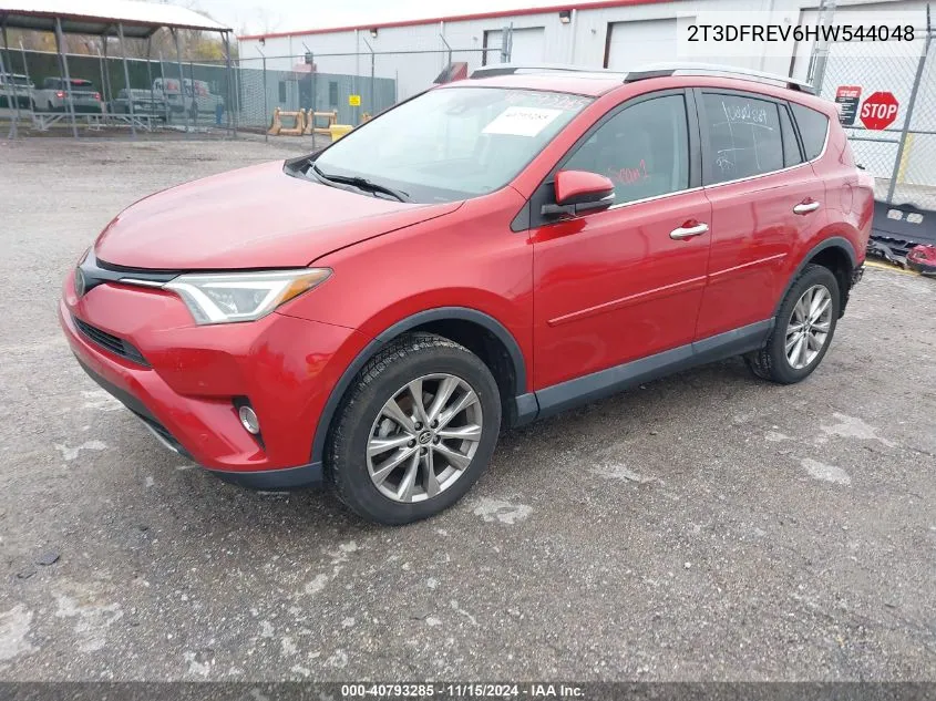 2017 Toyota Rav4 Limited VIN: 2T3DFREV6HW544048 Lot: 40793285