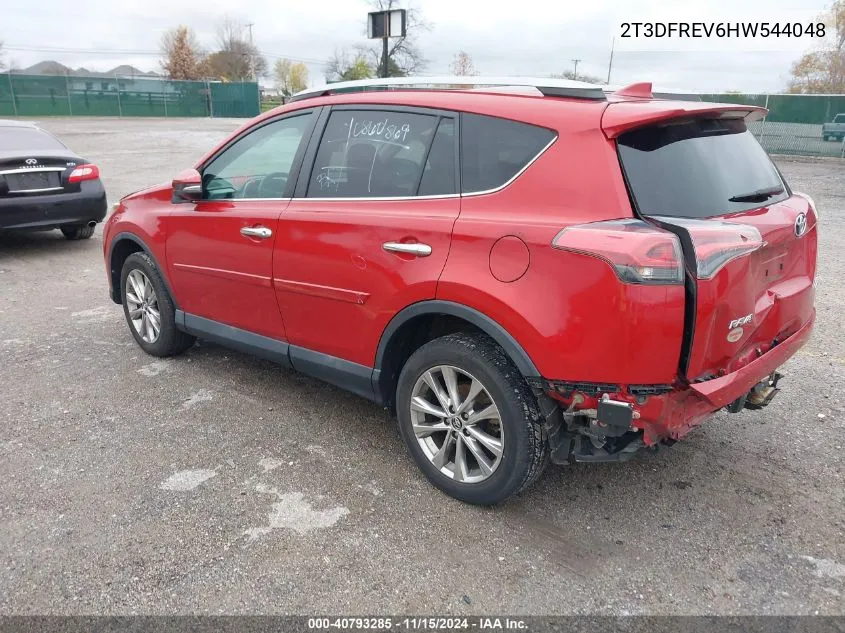 2017 Toyota Rav4 Limited VIN: 2T3DFREV6HW544048 Lot: 40793285