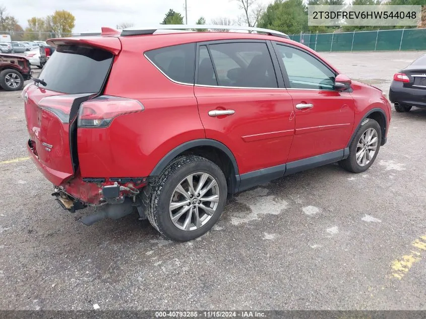 2017 Toyota Rav4 Limited VIN: 2T3DFREV6HW544048 Lot: 40793285