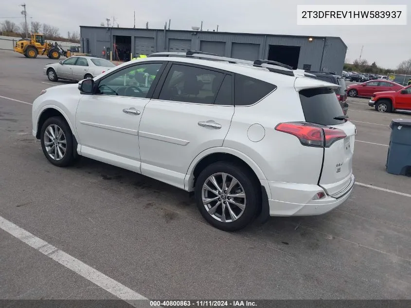 2T3DFREV1HW583937 2017 Toyota Rav4 Platinum