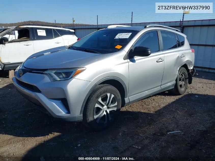 2017 Toyota Rav4 Le VIN: 2T3ZFREV6HW337990 Lot: 40804909