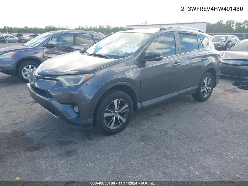 2T3WFREV4HW401480 2017 Toyota Rav4 Xle