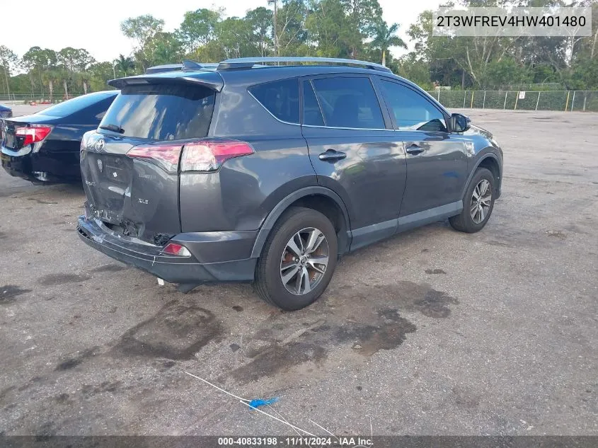 2T3WFREV4HW401480 2017 Toyota Rav4 Xle