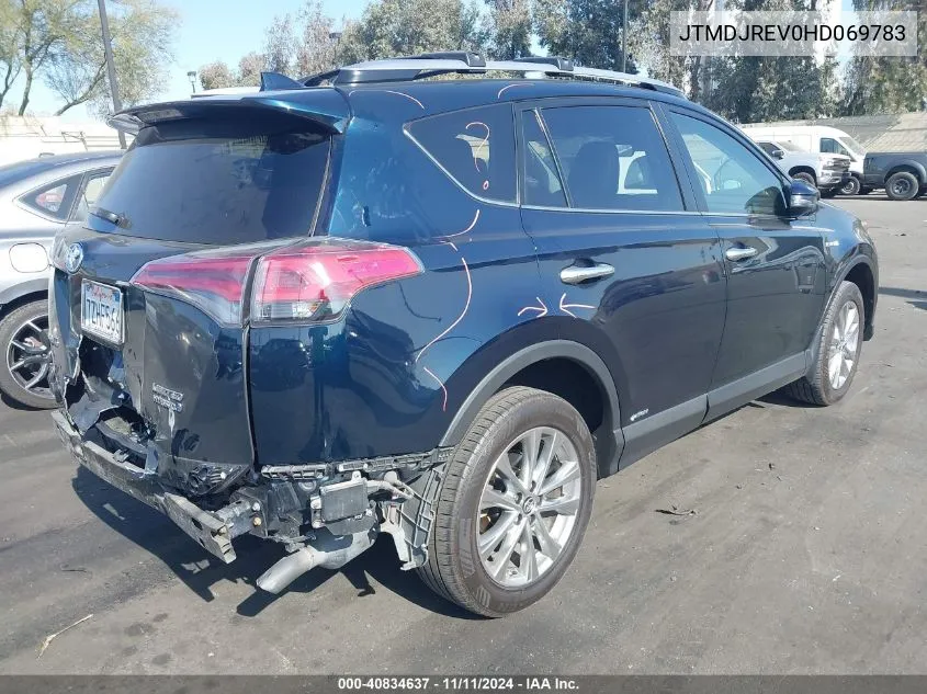 JTMDJREV0HD069783 2017 Toyota Rav4 Hybrid Limited