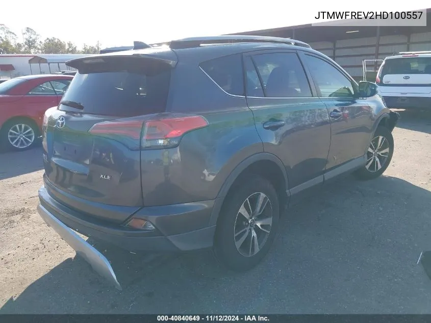 2017 Toyota Rav4 Xle VIN: JTMWFREV2HD100557 Lot: 40840649