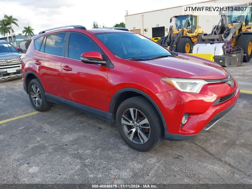 2017 Toyota Rav4 Xle VIN: JTMWFREV2HJ134807 Lot: 40845879